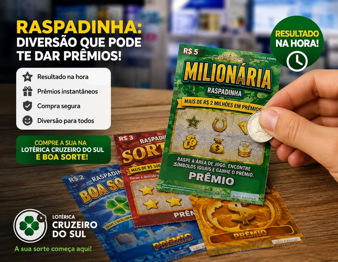 Descubra como a raspadinha oferece diversão, prêmios instantâneos e uma experiência rápida para quem gosta de jogos da Caixa.